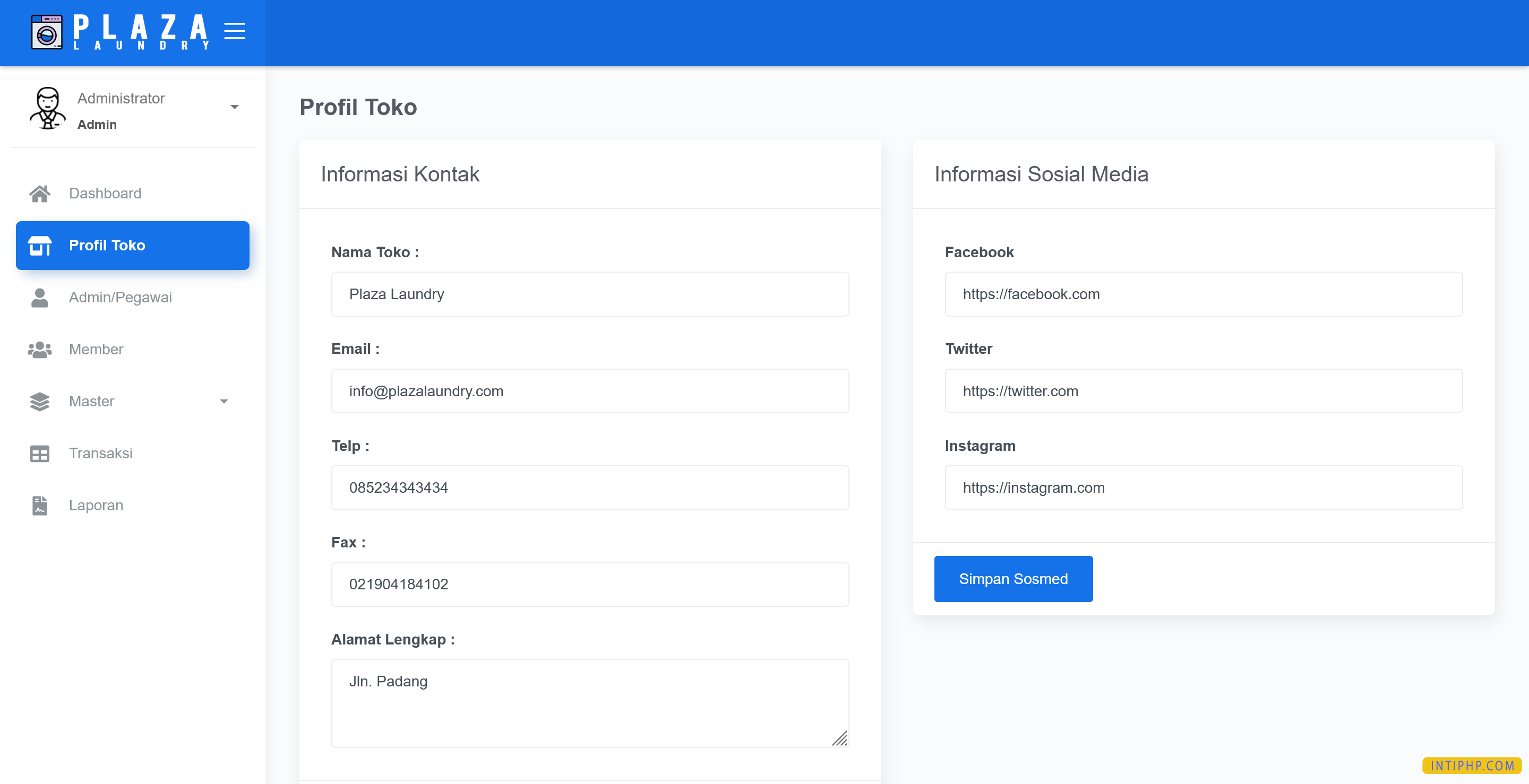 Source Code Aplikasi Laundry Dengan Php Mysql - INTI PHP