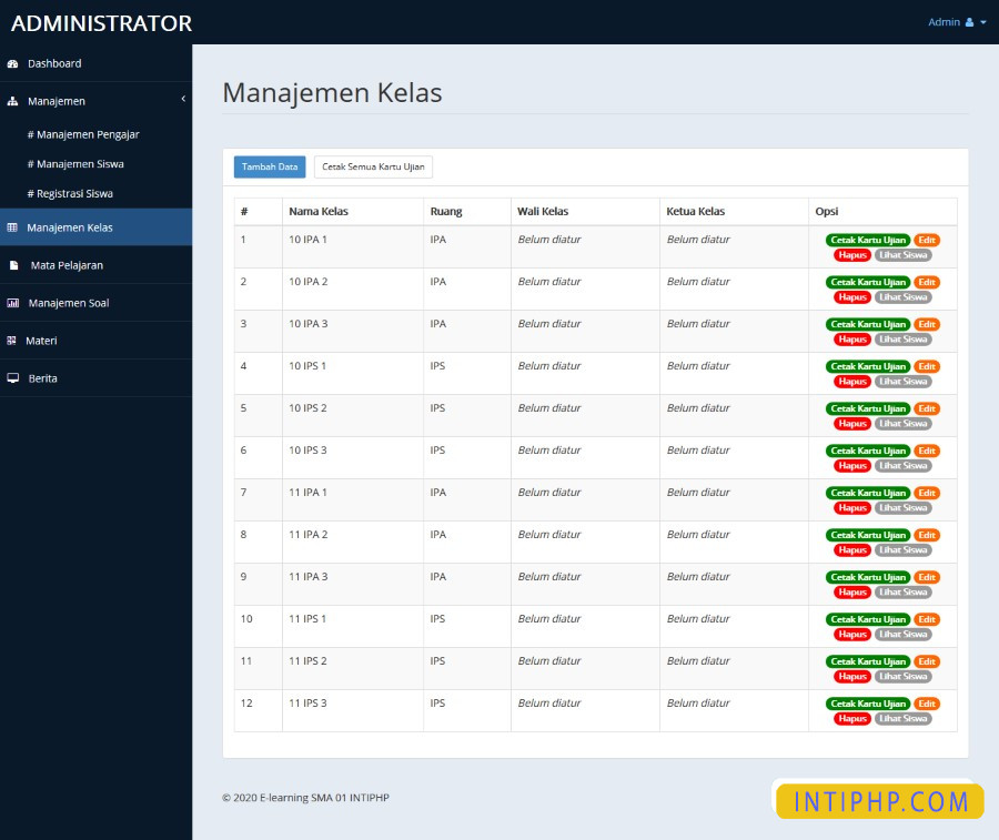 E-learning Source Code Premium Aplikasi Lengkap Berbasis Php Mysql ...