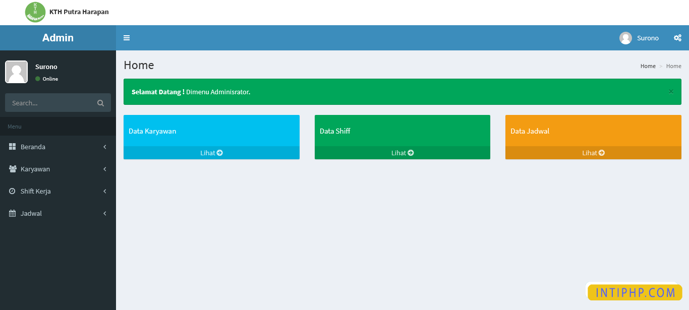 Native php