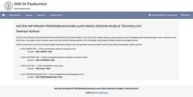 SIstem Informasi Perkembangan Siswa Dengan Notifikasi Whatapp Dan Php Mysql