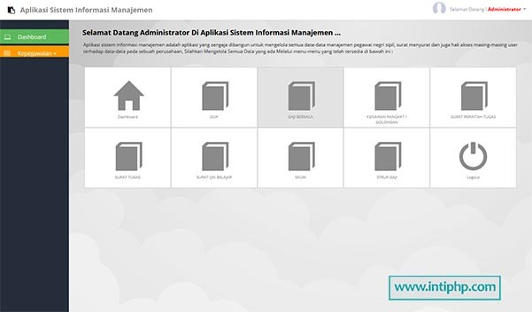 Aplikasi Manajemen Kepegawaian Php Mysql