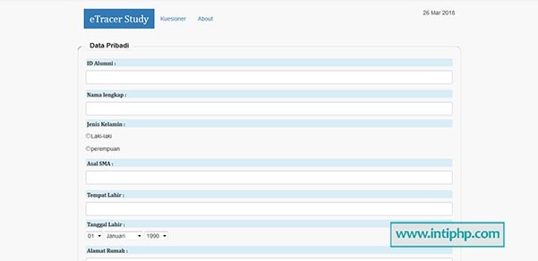 E-tracer Study Php Mysql Gratis