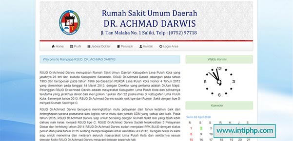 Download Project Website Profil Rumah Sakit Php Mysql