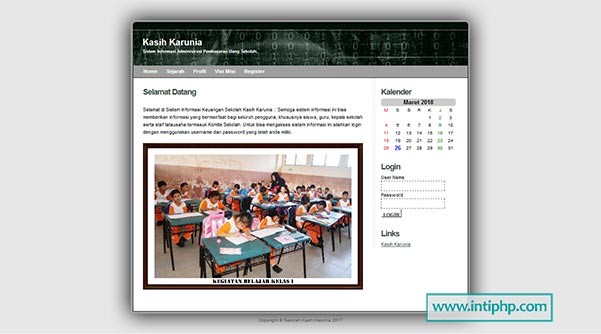 Sistem Informasi Pengolahan Uang Sekolah Php Mysql