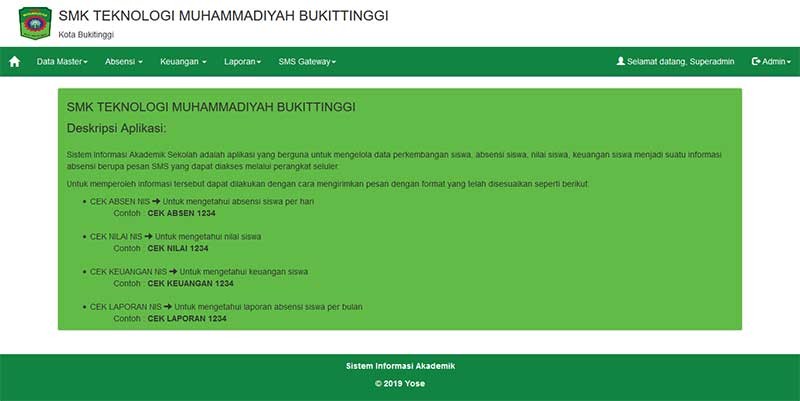 Siakad Sma Dan Sms Gateway Dengan Php Mysql