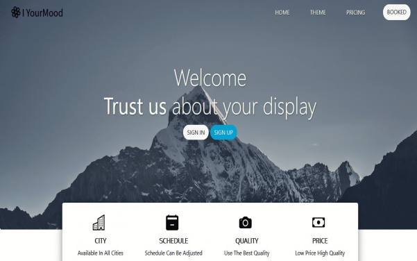 YourMood - Photography Landing Page