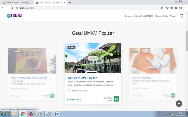 Sistem Informasi Dan Pemetaan UMKM (Codeigniter)